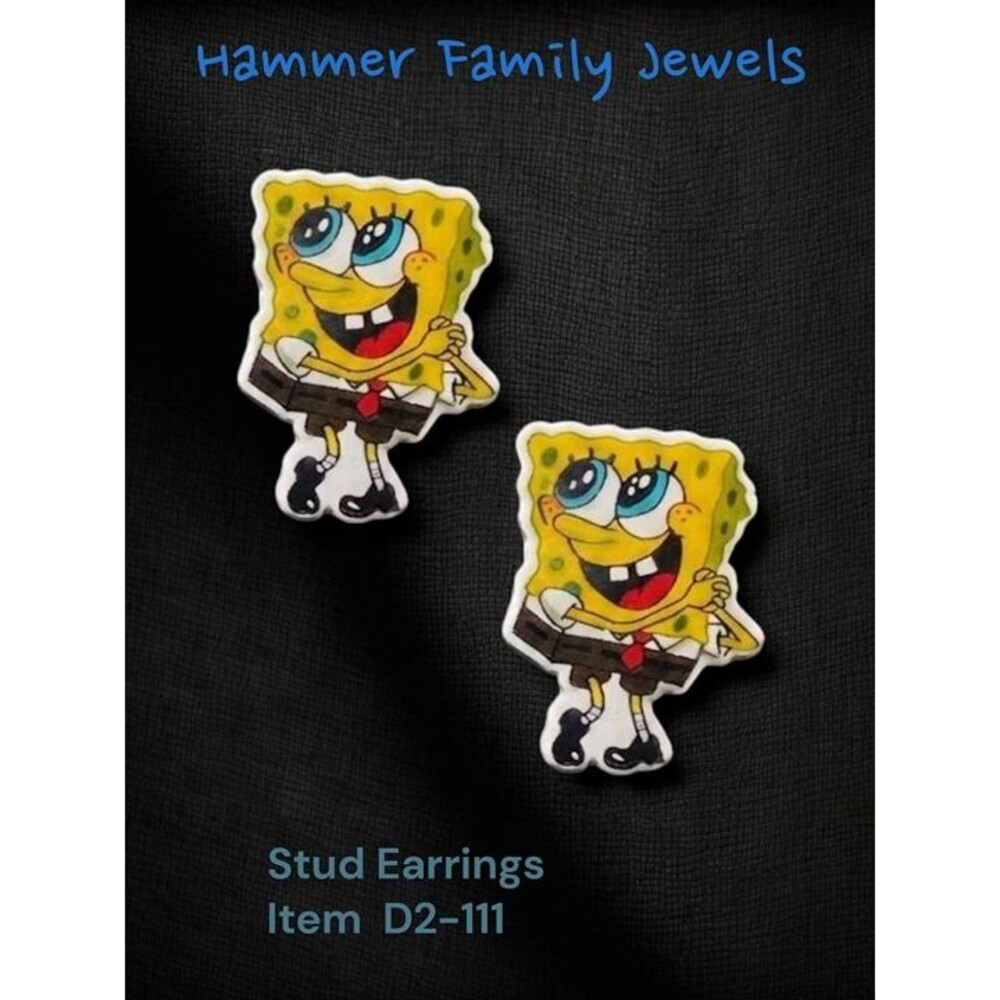 SpongeBob Fan Art Stud Earrings